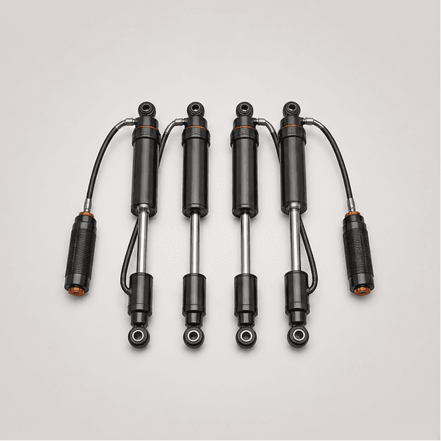 Remote-reservoir shock set